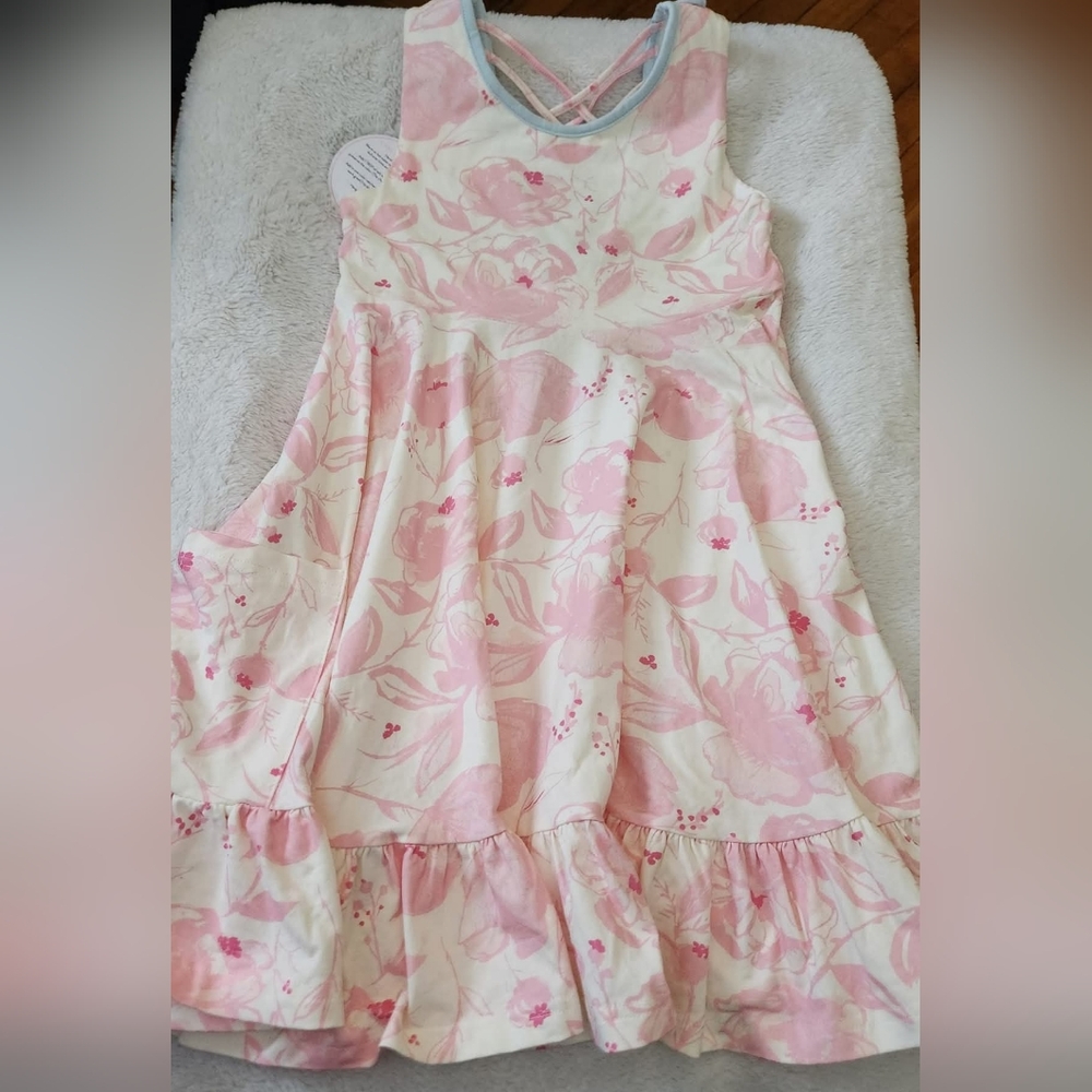 Floral Pink Kids Dress Size 10. Sweet Honey